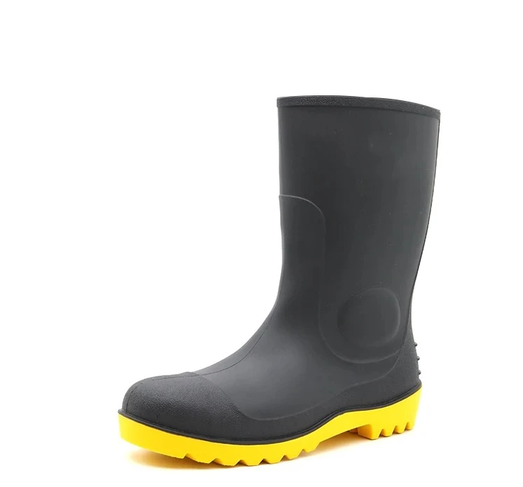 Anti Slip Oil Acid Alkali Resistant Pvc Safety Rain Gumboots factory