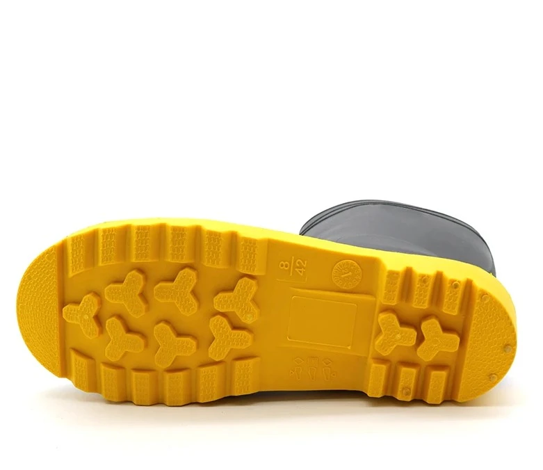 Anti Slip Oil Acid Alkali Resistant Pvc Safety Rain Gumboots high quality