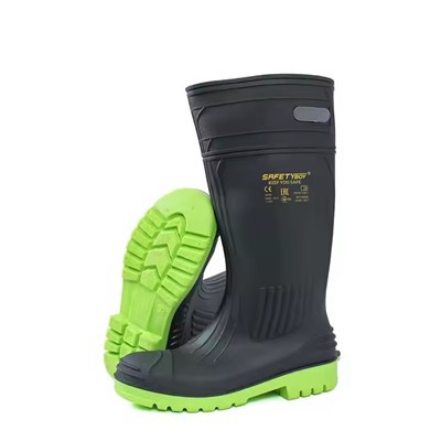 Waterproof Rubber Steel Toe Work Boots