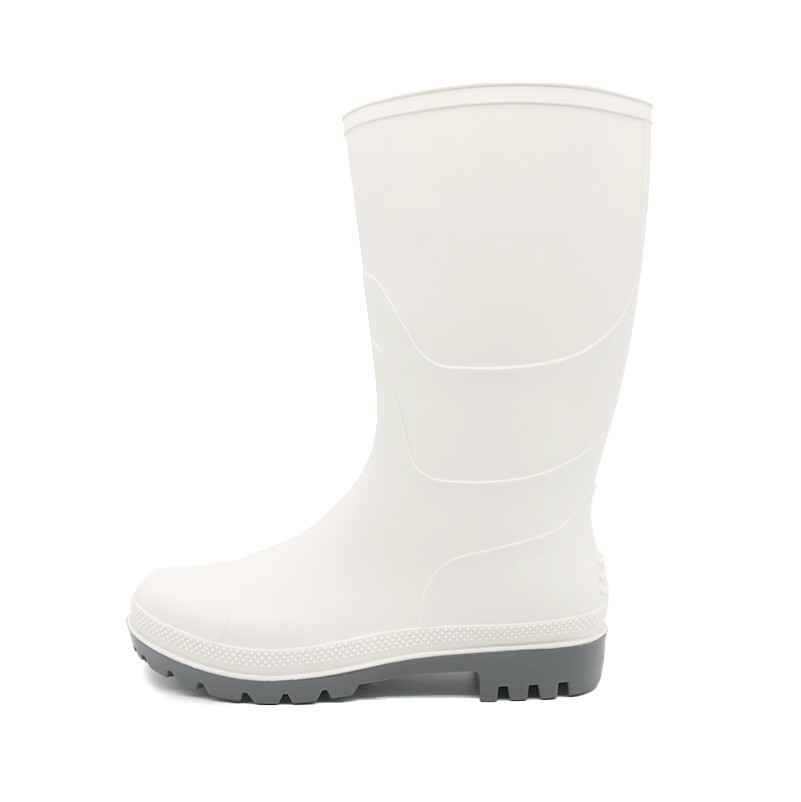 White Anti-slip Waterproof PVC Rain Boots suppliers